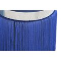 Repousa Pés Dkd Home Decor Prateado Metal Azul Celeste Azul Marinho Franjas 35 X 35 X 41 cm (2 Unidades)