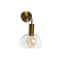 Luminária de Parede Dkd Home Decor 20 X 25 X 28 cm Cristal Dourado Metal 220 V 50 W Moderno