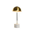 Lâmpada de Mesa Dkd Home Decor 25 X 25 X 58 cm Preto Dourado Metal Mármore 220 V 50 W