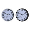 Relógio de Parede Dkd Home Decor 25,5 X 4 X 25,5 cm Preto Branco Poliestireno (2 Unidades)