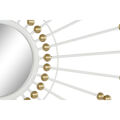 Espelho de Parede Home Esprit Branco Dourado Metal Cristal 80 X 2,5 X 80 cm