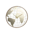 Relógio de Parede Home Esprit Preto Madeira Metal Mapa do Mundo Vintage 60 X 4,5 X 60 cm