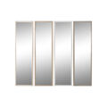 Espelho de Parede Home Esprit Branco Castanho Bege Cinzento Cristal Poliestireno 33,2 X 3 X 125 cm (4 Unidades)