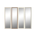 Espelho de Parede Home Esprit Branco Castanho Bege Cinzento Cristal Poliestireno 36 X 2 X 125 cm (4 Unidades)