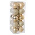 Bolas de Natal Dourado Plástico 6 X 6 X 6 cm (20 Peças) (20 Unidades)