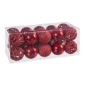 Bolas de Natal Vermelho Plástico Formas 5 X 5 X 5 cm (20 Unidades)