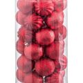 Bolas de Natal Vermelho Plástico 6 X 6 X 6 cm (30 Unidades)