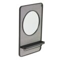 Espelho de Parede 53 X 14 X 80 cm Cristal Preto Metal