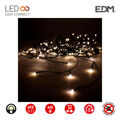 Cortina de Luzes LED Edm Icicle Easy-connect Branco Quente (200 X 50 cm)