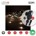 Cortina de Luzes LED Edm Easy-connect Programável Branco Quente (2 X 1 m)