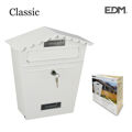Caixa de Correio Edm Aço Branco Classic (29,5 X 10,5 X 35,5 cm)