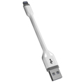 Cabo USB para Lightning 10 cm Preto