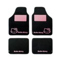 Conjunto de Tapetes de Carro Hello Kitty KIT3013 Universal Preto Cor de Rosa (4 Pcs)