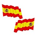 Etiquetas Bandeira Espanha (2 Uds)