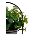Planta Decorativa Cinzento com Suporte Metal Plástico (14 X 30 X 14 cm)
