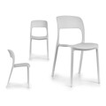 Cadeira de Sala de Jantar Branco Plástico (43 X 83 X 58 cm)