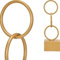 Figura Decorativa Aros Dourado Metal (12,5 X 40,5 X 12,5 cm)