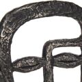 Figura Decorativa Face Preto Poliresina (19,5 X 38 X 10,5 cm)