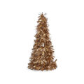 árvore de Natal Mate Enfeite Cintilante Dourado Branco Plástico Polipropileno (18 X 18 X 45,5 cm)