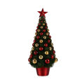 árvore de Natal Vermelho Dourado Verde Plástico Polipropileno (21,5 X 51 X 21,5 cm)