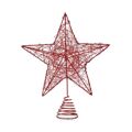 Estrela de Natal Vermelho Aço Plástico (20 X 5 X 24,5 cm)