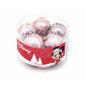Bola de Natal Minnie Mouse Lucky 10 Unidades Cor de Rosa Plástico (ø 6 cm)