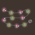 Grinalda de Luzes LED Minnie Mouse Lucky 165 cm