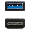Cabo USB 3.0 a para Micro USB B Nanocable 10.01.110-BK Preto 2 M