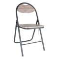 Cadeira de Campismo Acolchoada Confortime Madeira Metal Cinzento Escuro (44 X 4 X 80 cm)
