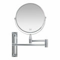 Espelho de Aumento Andrea House Extensível Cromado Prateado Metal (39 X 3 X 26,5 cm)
