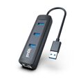 Hub USB 3 Portas Iggual Carbon