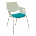 Cadeira de Receção Saceruela Piqueras Y Crespo 3247BLAZ Azul Branco (3 Uds)
