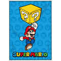 Manta Super Mario 100 X 140 cm Azul Marinho Poliéster