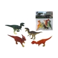 Conjunto de Figuras 20 X 26 X 3 cm 4 Peças Dinossauros
