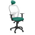 Cadeira de Escritório com Apoio para a Cabeça Jorquera Piqueras Y Crespo ALI456C Verde
