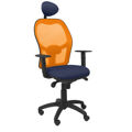 Cadeira de Escritório com Apoio para a Cabeça Jorquera Piqueras Y Crespo ALI200C Azul Marinho