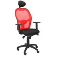 Cadeira de Escritório com Apoio para a Cabeça Jorquera Piqueras Y Crespo ALI840C Preto