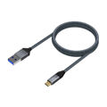 Cabo USB a para USB C Aisens A107-0633 2 M Cinzento