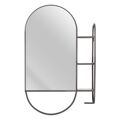 Espelho de Parede 51 X 14 X 80 cm Preto Metal
