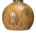 Vaso 17,5 X 17,5 X 18 cm Cerâmica Mostarda