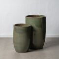 Vaso 52 X 52 X 80 cm Cerâmica Verde (2 Unidades)