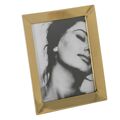 Moldura de Fotos Dourado Aço Inoxidável Cristal 26,5 X 31,5 cm