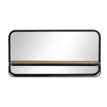 Espelho de Parede Preto Cristal 80 X 14 X 40 cm