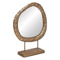 Espelho com Suporte Dourado Cristal 49 X 13 X 62,5 cm
