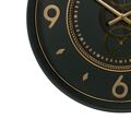 Relógio de Parede Verde Dourado Ferro 55 X 8,5 X 55 cm