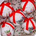 Bolas de Natal Branco Multicolor Papel Polyfoam Meias 7,5 X 7,5 X 7,5 cm (5 Unidades)