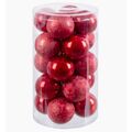 Bolas de Natal Vermelho Plástico 6 X 6 X 6 cm (20 Unidades)