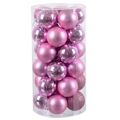 Bolas de Natal Cor de Rosa Plástico 6 X 6 X 6 cm (30 Unidades)