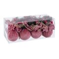 Bolas de Natal Multicolor Cor de Rosa Bombazina Foam 6 X 6 X 6 cm (8 Unidades)