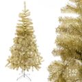 árvore de Natal Dourado Metal Plástico 240 cm